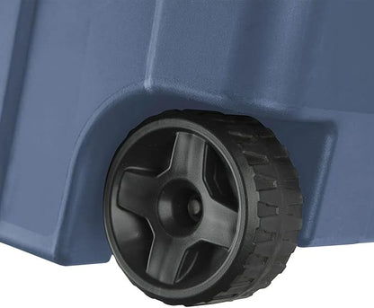 Extra Large Storage Bin, 40 Gallon Wheeled Plastic Storage Container with Handle,Pack of 2 (blue)