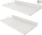 RedCall Heavy-Duty Wall Shelf, 2 Pack Garage Shelf, 23.5" x 12" Large Wall Mounted Shelves for Garage, Laundry Room, Closet, Holds Up to 75 Lbs