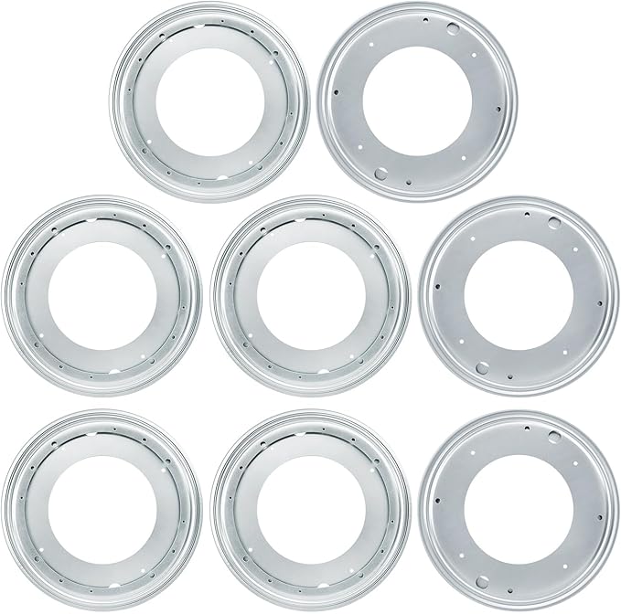 8 Pack 12 Inch Lazy Susan Turntable Bearing Plate, Heavy-Duty Lazy Susan Hardware for Kitchen, Furniture & DIY Projects, 1000lbs Capacity?Silver?