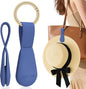 Fikoksol Magnetic Hat Clip for Travel on Bag, Silicone Hat Holder for Tote Beach Bag, Hand Free Strong Magnet Purse Hook Cowboy Hat Hanger Carrier for Travel Vacation Essentials Accessories