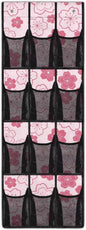 Cherry Blossoms Over The Door Shoe Organizers with 12 Pockets,Quick Dry Mesh Organizer Hanging for Pantry Bathroom Closet,Mesh Pocket Over the Door Shoe Organizer for RV,Pantry