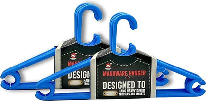 Polypropylene Clothes Hanger Pack of 12 | Heavy Duty, Slim Space Saving Hangers for Wardrobe & Closet Organization | Durable Plastic Hangers for Dresses, Shirts & Coats, Blue