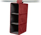 Covermates Keepsakes Hanging Shoe Organizer for Closet – Vertical Storage Shelves for Sneakers, Sandals, and Sweaters – Heavy-Duty Wardrobe Organization, Red Heather