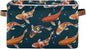 Foldable Storage Baskets, Koi Carps 3D Japanese Storage Bins with Handles, Decorative Cloth Organizer Storage Boxes for Home|Office 15 x 11 x 9.5 in
