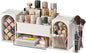 INVSSENE Stackable Makeup Organizer Countertop, Storage Perfume Skincare Cosmetic Lipstick Face Mask Makeup Brush Palettes, Ideal for Vanity Bathroom Counter