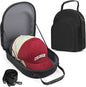 GERMUN Hard baseball hat case, Hat Carrier Travel Case with Adjustable Shoulder Strap, Hat cap case for 6 Baseball Caps - Perfect for Traveling & At-Home Storage (Black with Grey)