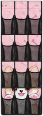 Door Hanging Shoe Organizer Mesh Fabric Pink Over The Door Shoe Organizer for Closet 12 Pockets Cute Corgi Wall Hanging Storage Space Saving Shoe Holder Hanger