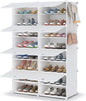 HOMIDEC Shoe Rack, 8 Tier Shoe Storage Cabinet 32 Pair Plastic Shoe Shelves Organizer for Closet Hallway Bedroom Entryway | 32 Pair
