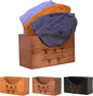 TNYKER Custom Hat Holder, Engraved Wooden Hat Rack for Dad, Personalized Name Design Hat Organizer for Wall Closet Storage, Baseball Cap Organizer Hat Box, Custom Gifts for Men Father Grandpa Husband