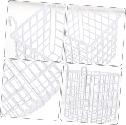 SOLUSTRE 2pcs Hanging Wire Basket for Kitchen and Bathroom Storage Space Saving Organizer for Cabinet Doors Pantry and Craft and Sturdy Design Multi Functional Use