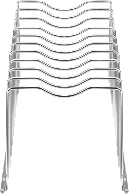 Slideep Pot Pan Lid Holder Rack Organizer, Kitchen Dish Plate Storage Organizer Drying Rack, Bakeware Pot Lid Rack Holder Organizer, Pantry and Cabinet Holder,Set of 2