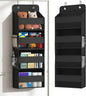 Kaitiemoo 1 Pack 4-Tier Over the Door Organizer, Heavy-Duty Large Deep Pocket Hanging With 4 Large Front & 4 Side Pockets With for Pantry, Kitchen, Bathroom, Dorm, Black