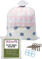Wowfit 5 CT 32x42 inches Big Large Clear Plastic Bags Perfect for Blanket, Duvets, Pillows, Plush Toys, Comforter and Basement Storage (1.6 Mil Flat Bags)