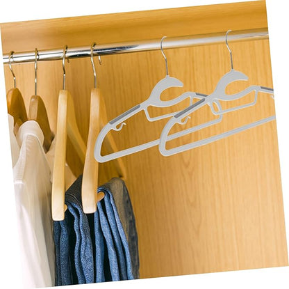 Unomor 10pcs Extra Wide Plastic Clothes Hangers Non-Slip Heavy Duty Hangers for Adults Space-Saving Wardrobe Organizer for Sweaters Suits and Dresses