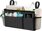 BlissTotes Bedside Caddy, Bedside Storage Organizer for Bunk Bed Accessories, Dorm Storage for Bedside Shelf and Bunk Bed Shelf, Bed Caddy for Home, Dorm, Bunk (Dark Gray, 1 Pack)