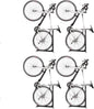 Bike Nook Stand & Vertical Storage Rack - 4 Pack with connectors- The Original Vertical Bicycle Floor Stand for Garage Storage and Indoor and Outdoor use, No Drilling Required