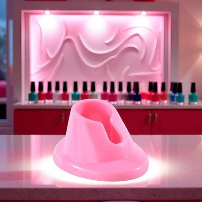 Pink Soft Rubber Nail Polish Bottle Holder Stand Anti-Spill Nail Art Organizer Display Manicure Tools for Nail Art Salon Durable Design Nail Polish, Cosmetic Display Cases, Beauty and Personal Care
