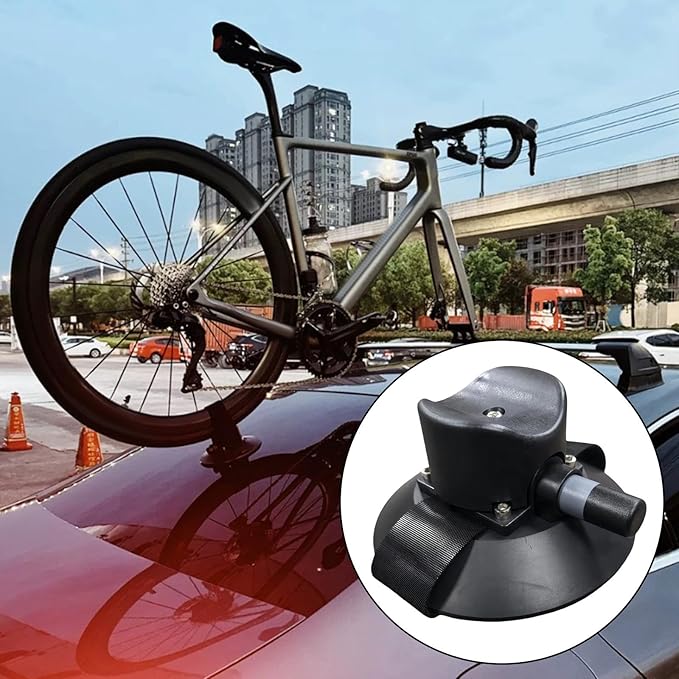 Suction Cup Bike Rack Black Spare Parts Stable Sturdy Portable Professional Climbing Bike Inverted Stand Carrier Accessories