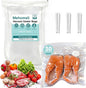 Reusable Vacuum Sealer Bags for Food – 30 BPA-Free Medium (11in × 10.2in) Food Storage Bags, Freezer Microwave Safe– Odor Resistant, Leak-Proof – Compatible with Handheld Vacuum Sealers | BPA Free Material