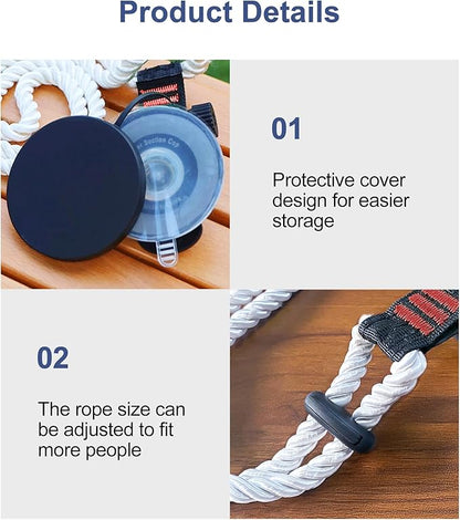 CONBOLA Suction Cups with Rope,Cowboy Hat Rack for Truck Car Heavy Duty Hat Holder,Upgrade Multi Purpose Hanger with Buckle for Truck Cars RV Boat Window Glass Camping.