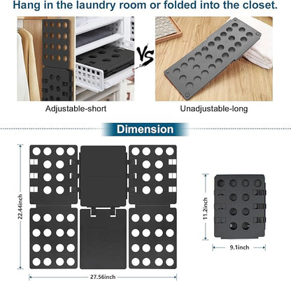 Sealegend V1 Shirt Folding Board for Clothes Adults Shirt Folder Durable Plastic t Shirts Fast Laundry folders, Black