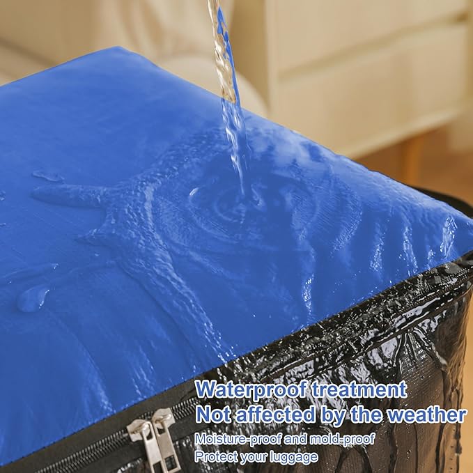 Upgrade Moving Bags Heavy Duty Extra Large,Heavy-Duty Storage Bags – Alternative to Moving Boxes, Plastic Storage Bins, Mattress Bags for Moving & College Essentials (blue, 180L)