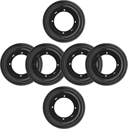 6 Packs 5.5'' Lazy Susan Hardware,Heavy Duty 5/16''Thick Turntable Bearing Swivel Pate for Rotating Table, Book Case, Serving Tray, Corner Shelves, Kitchen, DVD Tower, Shoe Rack, Black