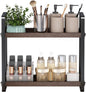 HNRLOY Bathroom Counter Organizer,Bathroom Countertop Organizer,Counter Shelf,Countertop Storage,Organization and Storage,Makeup Shelf,Sink Caddy(Brown 2 Tier)