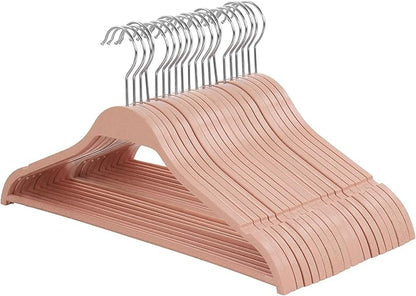 Elama Home 20 Piece Biodegradable Coat Hangers in Pink (ELH-20)