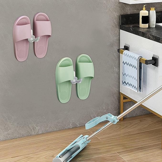 DUDOK Transparent PP Wall Mounted Shoe Hook, Space-Saving, Modern, Non-Drilling, Easy Install, 1 Hook, Bathroom, Door, Living Room
