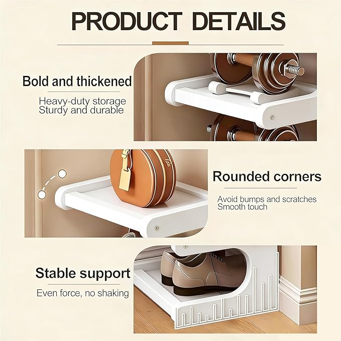 Vertical Shoe Rack 7 Tier, Bamboo Narrow Shoe Rack for Small Spaces, Freestanding Shoe Storage Organizer for Entryway Closet, Space Saving Skinny Shoe Shelf
