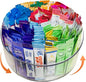 Drink Packet Organizer for Powdered Drink Mix,Powder Packet,Water Packet,Water Flavor Packet,hydration packets, Lazy Susan 360° Turntable Organizer for Drink Mix Necessities