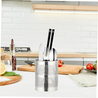Ciieeo Hanging Chopsticks Holder with Ventilated Drying Rack and Hook Kitchen Utensils Organizer for Efficient Tableware Storage