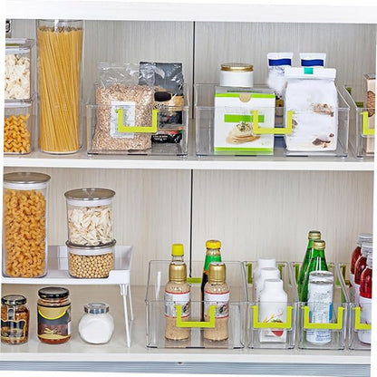 Mikinona 1pc Style Fridge Organizer Bin Refrigerator Storage Box for Food Fruits Vegetables and Beverages Material Healthy and Design