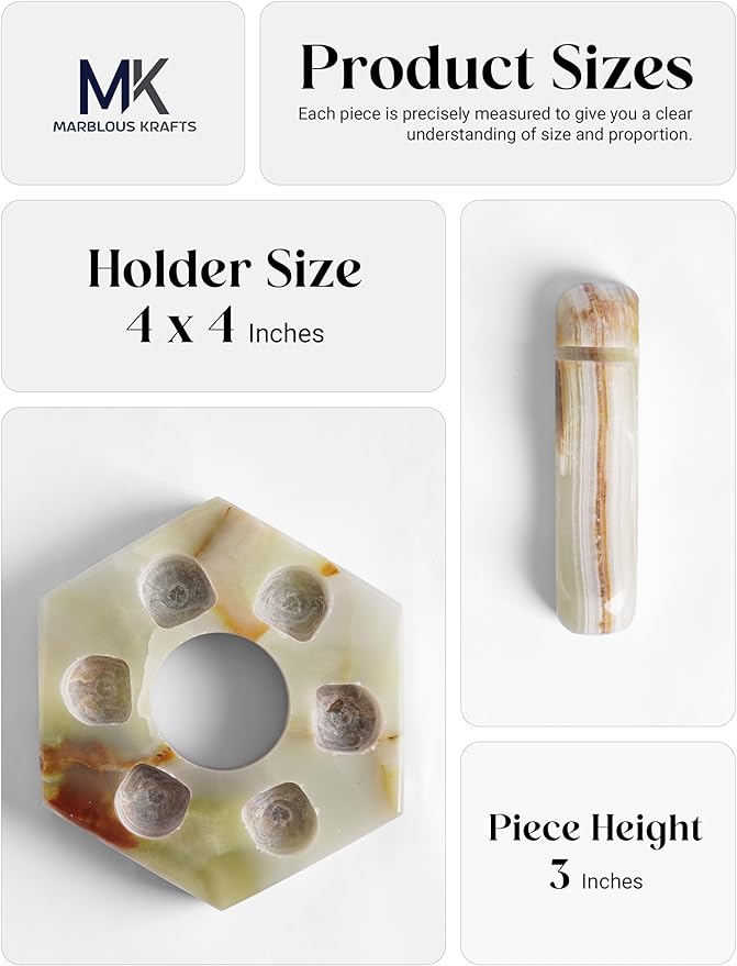 Marble Utensil Rest Green Onyx for Kitchen Counter, Perfect Spoon and Cutlery Holder, Keeps Counter Clean and Organized, Modern Kitchen Accessory for Daily Use