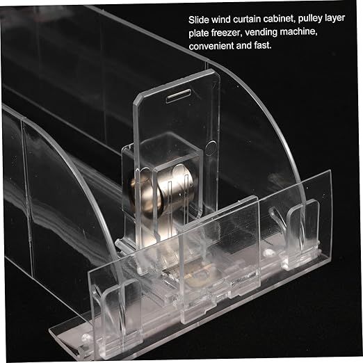Gatuida Beverage Organizer for Fridge Adjustable Drink Pusher Rack Dispenser for Canned Beverages Slide Design for Easy Access and Visibility Freezer Pantry