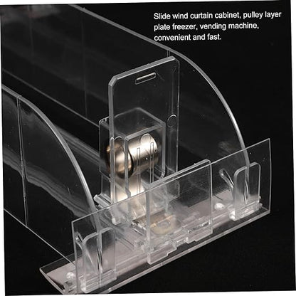 Gatuida Beverage Organizer for Fridge Adjustable Drink Pusher Rack Dispenser for Canned Beverages Slide Design for Easy Access and Visibility Freezer Pantry