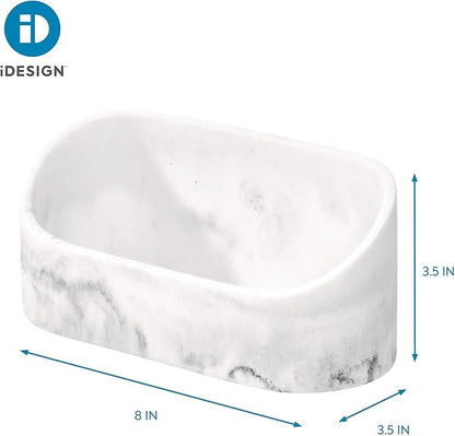 iDesign Dakota Makeup, Countertop, VanityMakeup and Cosmetic Storage Bathroom, 7.89" x 3.39" x 3.61", Vanity Organizer,28390