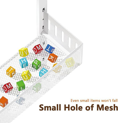 6-Tier Over The Door Pantry Organizer with Mesh Baskets, Adjustable & Stable Hanging Spice Rack for Kitchen, Bathroom, Bedroom, and Baby Essentials Storage