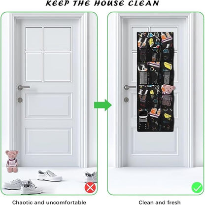 Generic Chemistry Subject Over The Door Shoe Organizer Large Pockets Storage Door Organizer Multi-Layer Pocket Structure to Meet The Storage Needs of Different Items for Children Kids Students