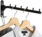 Alise Wall Mounted Drying Rack,Swivel Clothes Drying Rack Stainless Steel,Space Saving Clothes Hanger Rack,Heavty Duty Clothes Wall Drying Rack for Laundry Closet Bedroom/Bathroom,Matte Black