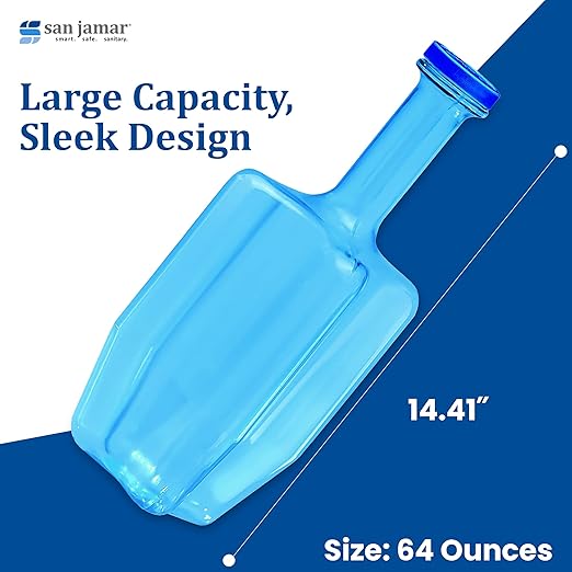San Jamar Rapi-Kool Cold Paddle Chill Utensil for Chilling Soups and Hot Liquids In Restaurants and Kitchens, Plastic, 64 Ounces, Blue, (Set of 2)
