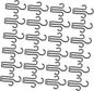 24pcs Plastic Shoes Hanging Organizers Multipurpose Drying Rack for Home Dorm Portable Space Saving Slippers Sandals Hanger with Smooth Surface and Eco Friendly Material