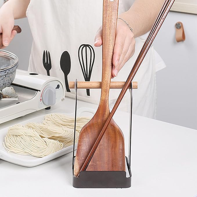 TOPINCN Pot Lid Holder, Multifunctional Pot Lid Ladle Holder Stand Kitchen Cookware Organizer Rack Spoon Rest Stand Cooking Utensil Rest, Cutting Board Rest Kitchen Utensils Drip Tray
