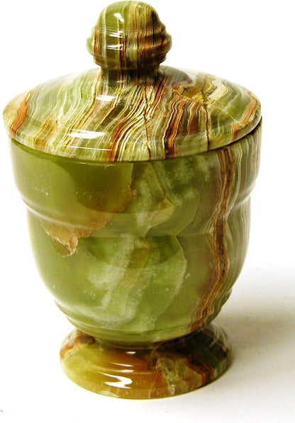 Nature Home Decor 549CG Classic Green Onyx Canister of Bathroom Accessories of Tasmanian Collection