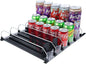 Soda Can Organizer for Fridge, Self-Pushing Drink Holder for Refrigerator, Adjustable Width Beverage Water Beer Storage for Kitchen Pantry, Holds up to 30 Cans