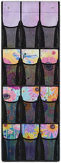 Dragonfly Floral Back of Door Shoe Organizer Collapsible Hanging Shoe Rack for Closet Portable Over Door Storage for Apartment Bathrooms No Dril Hanging Storage Organizer