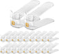 CiBiZi Clear Shoe Slots Organizers 20Pack Shoe Stacker Organizer for Closet Shoe Stackers for a Pair of Shoes Shoe Display Shelf Shoe Rack Holders Space Saver Organizador de Zapatos (Clear)