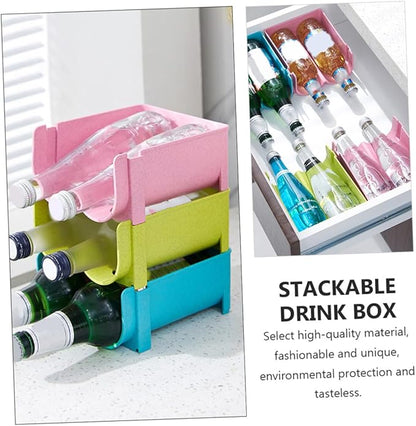 Beer Storage Box Non-skid Fall Drink Box Storage Container Stackable Rack