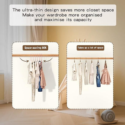 60 Pack Baby Plastic Hangers,12.83" Ultra-Thin,Non-Slip Hangers for Children. Ideal for Closets and Nurseries.Designed for Newborns and Children's Clothing,Including Trousers,Coat,Dresses.(Pink)